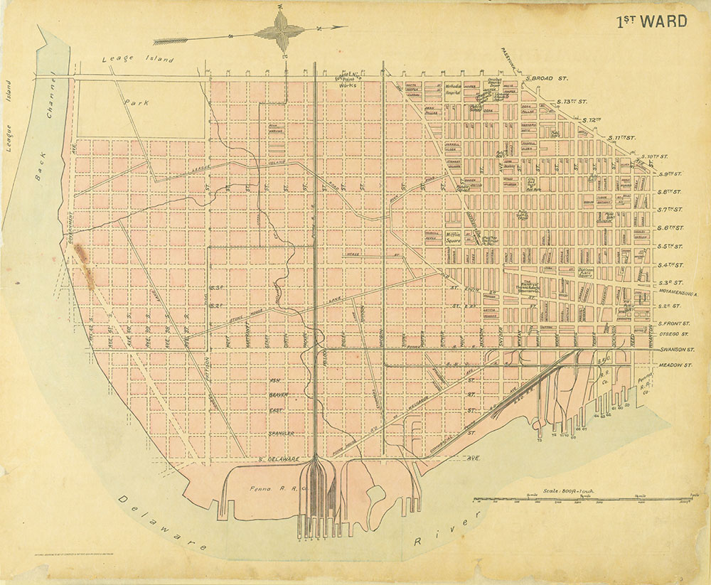 Street Atlas of Philadelphia by Wards, 1st Ward