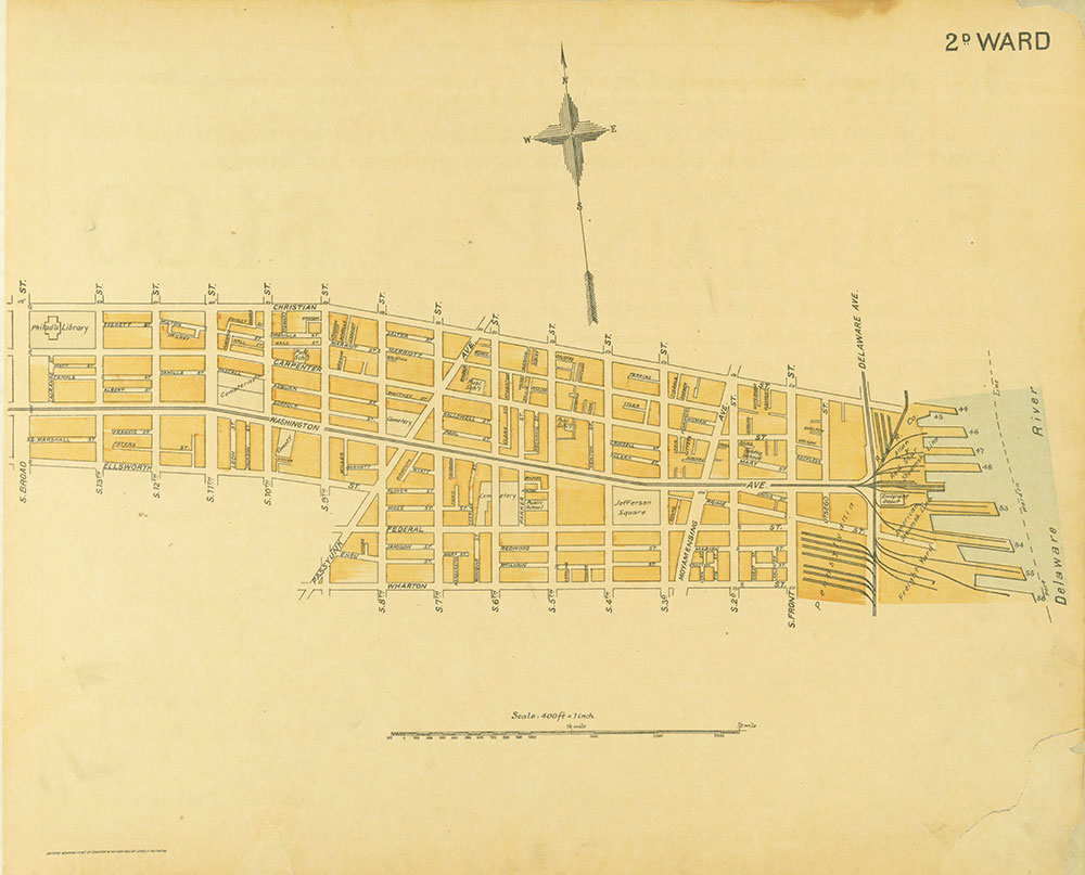 Street Atlas of Philadelphia by Wards, 2nd Ward