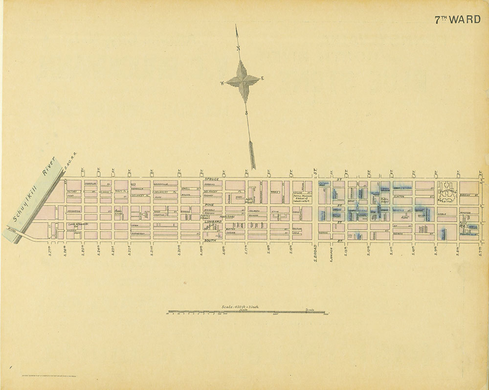 Street Atlas of Philadelphia by Wards, 7th Ward