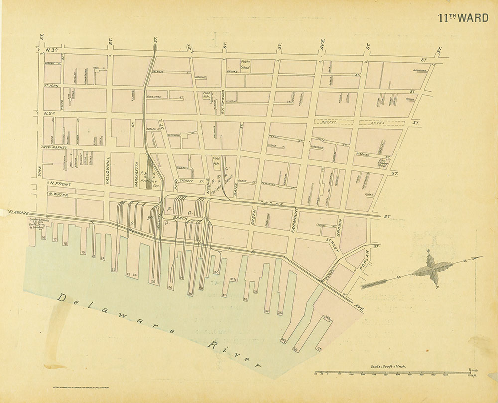 Street Atlas of Philadelphia by Wards, 11th Ward