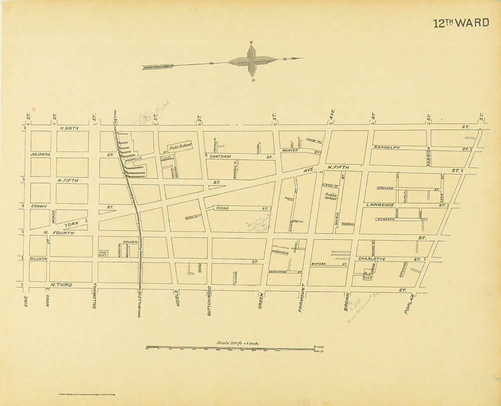 Street Atlas of Philadelphia by Wards, 12th Ward