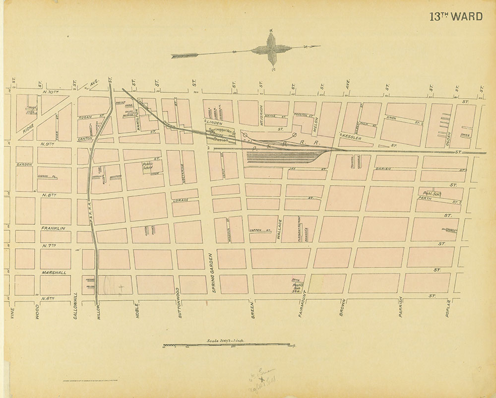 Street Atlas of Philadelphia by Wards, Ward 13
