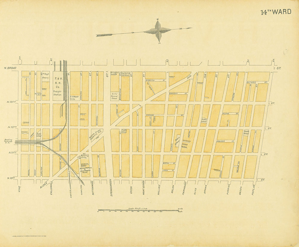 Street Atlas of Philadelphia by Wards, Ward 14