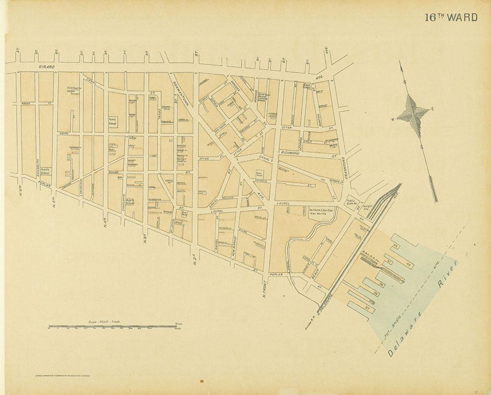 Street Atlas of Philadelphia by Wards, Ward 16