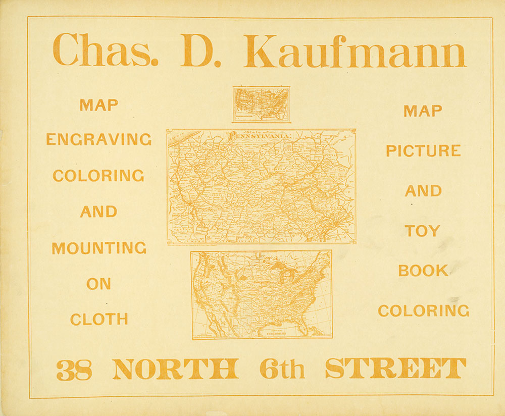 Street Atlas of Philadelphia by Wards, Ads