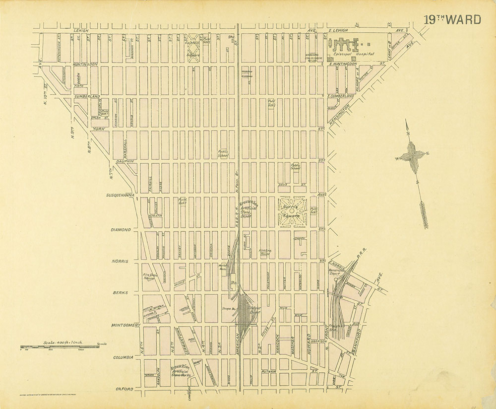 Street Atlas of Philadelphia by Wards, Ward 19