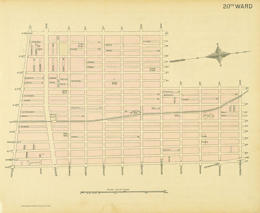 Street Atlas of Philadelphia by Wards, Ward 20