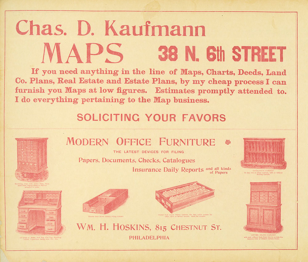 Street Atlas of Philadelphia by Wards, Ads