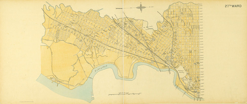 Street Atlas of Philadelphia by Wards, 27th Ward