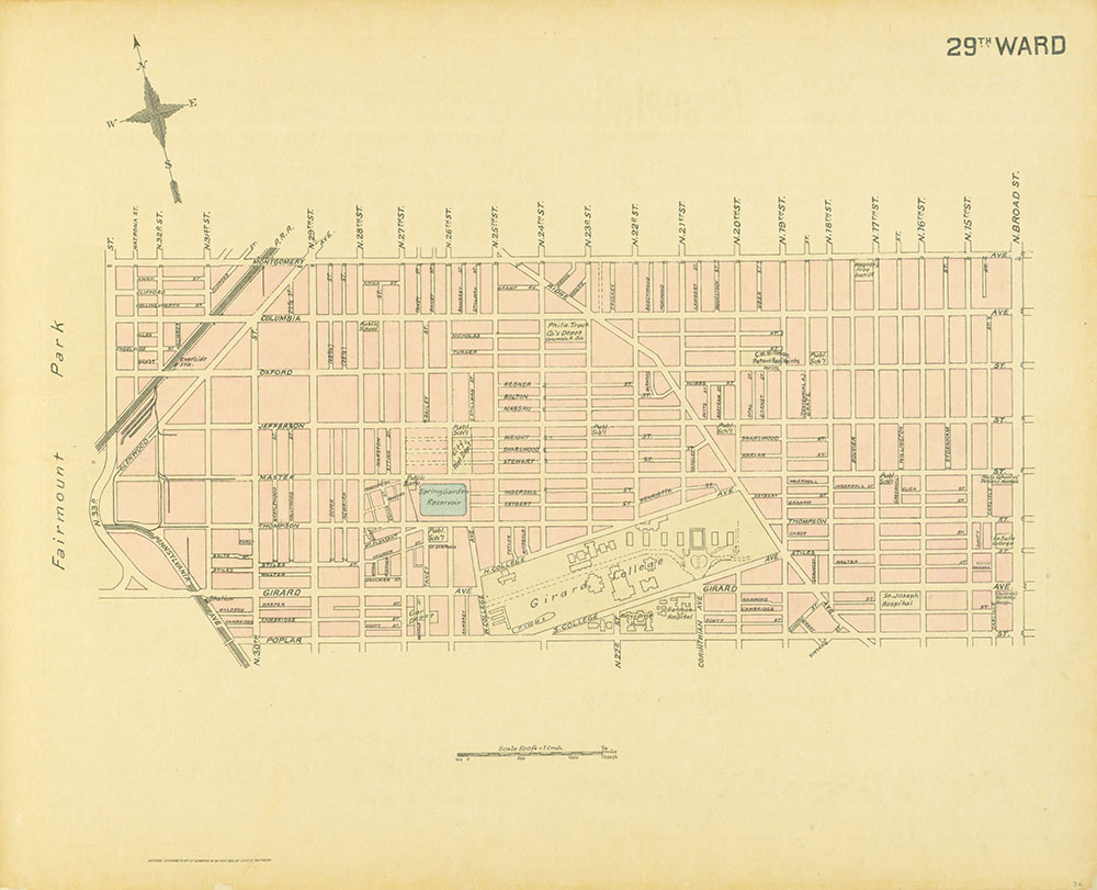 Street Atlas of Philadelphia by Wards, 29th Ward