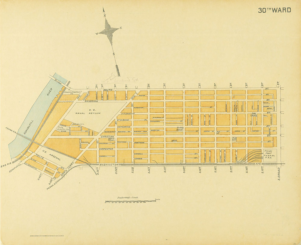 Street Atlas of Philadelphia by Wards, 30th Ward