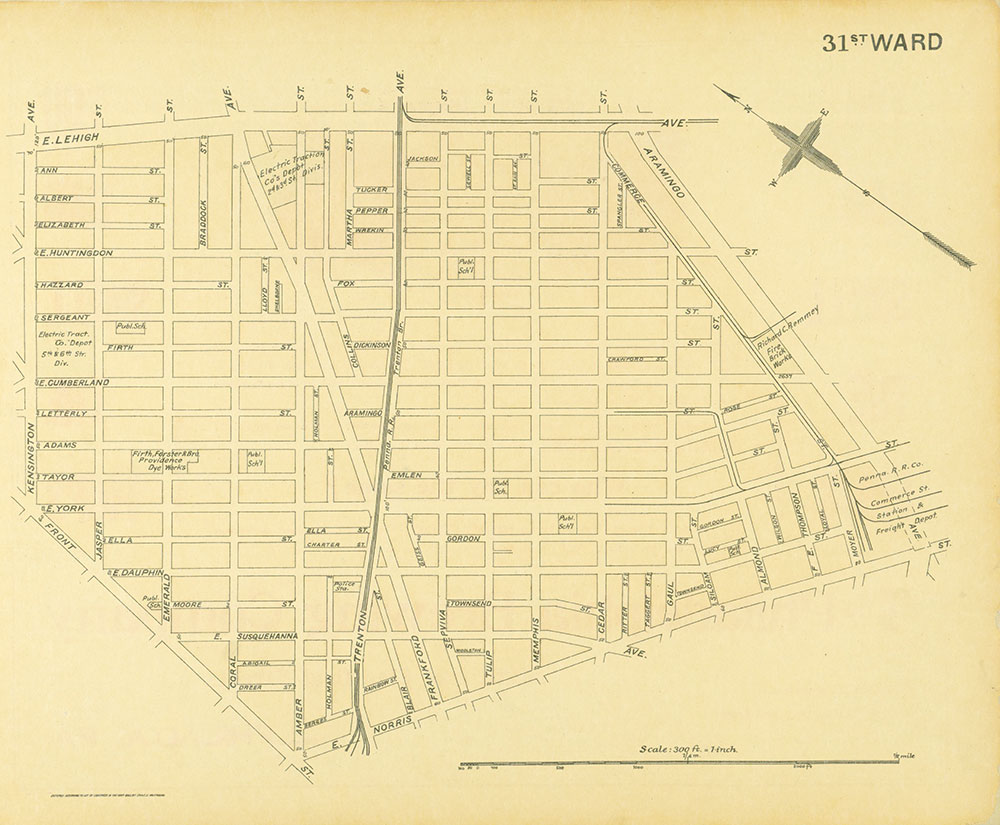 Street Atlas of Philadelphia by Wards, 31st Ward