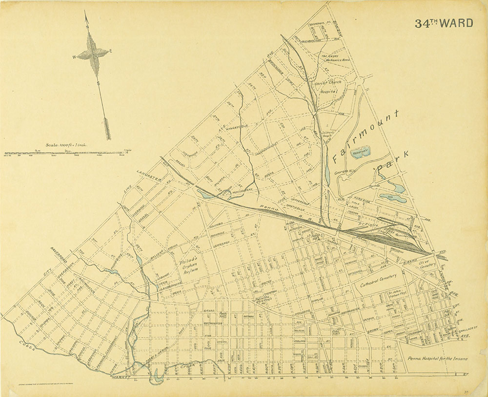 Street Atlas of Philadelphia by Wards, 34th Ward
