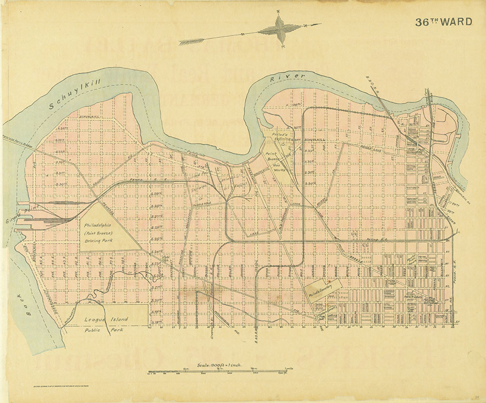 Street Atlas of Philadelphia by Wards, 36th Ward