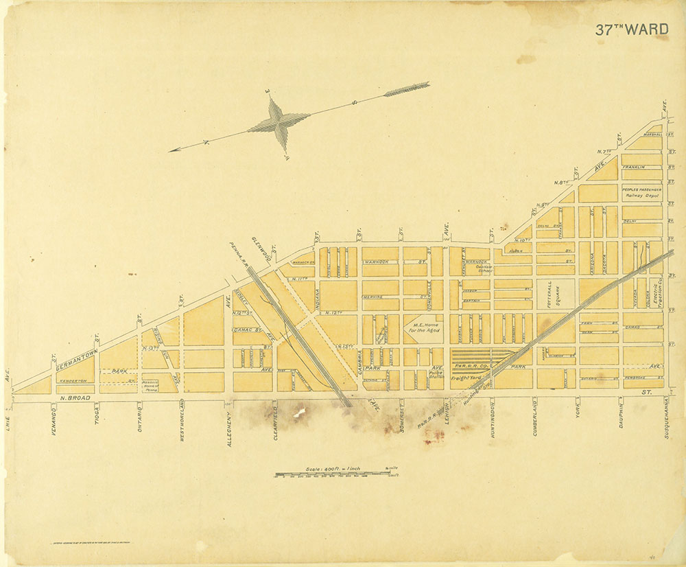 Street Atlas of Philadelphia by Wards, 37th Ward