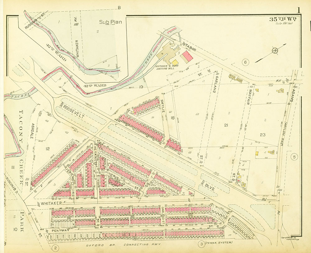 Atlas of the 35th Ward, Philadelphia, Plate 1