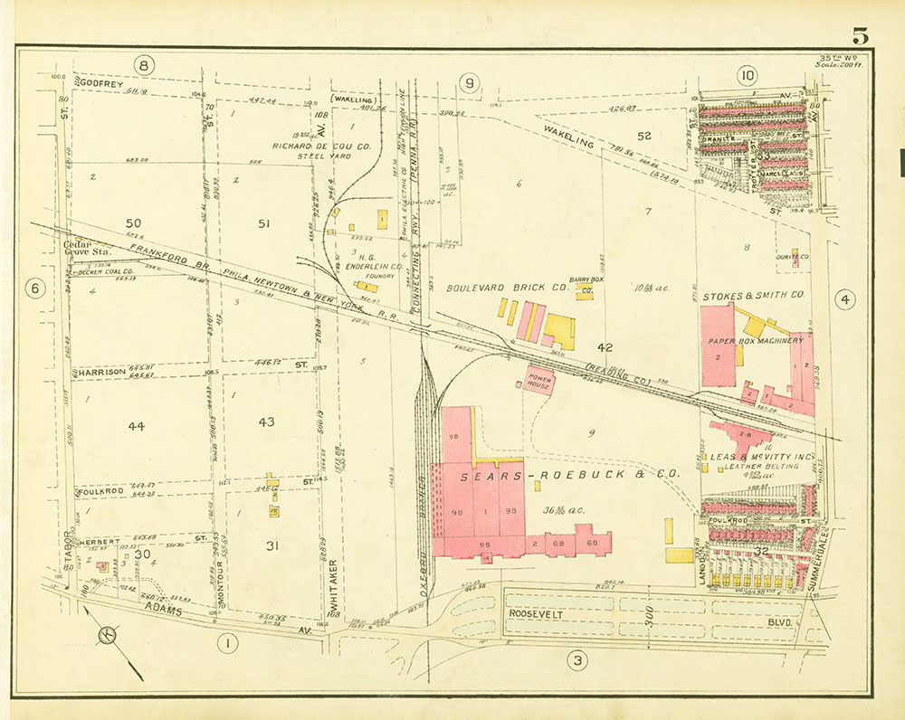 Atlas of the 35th Ward, Philadelphia, Plate 5
