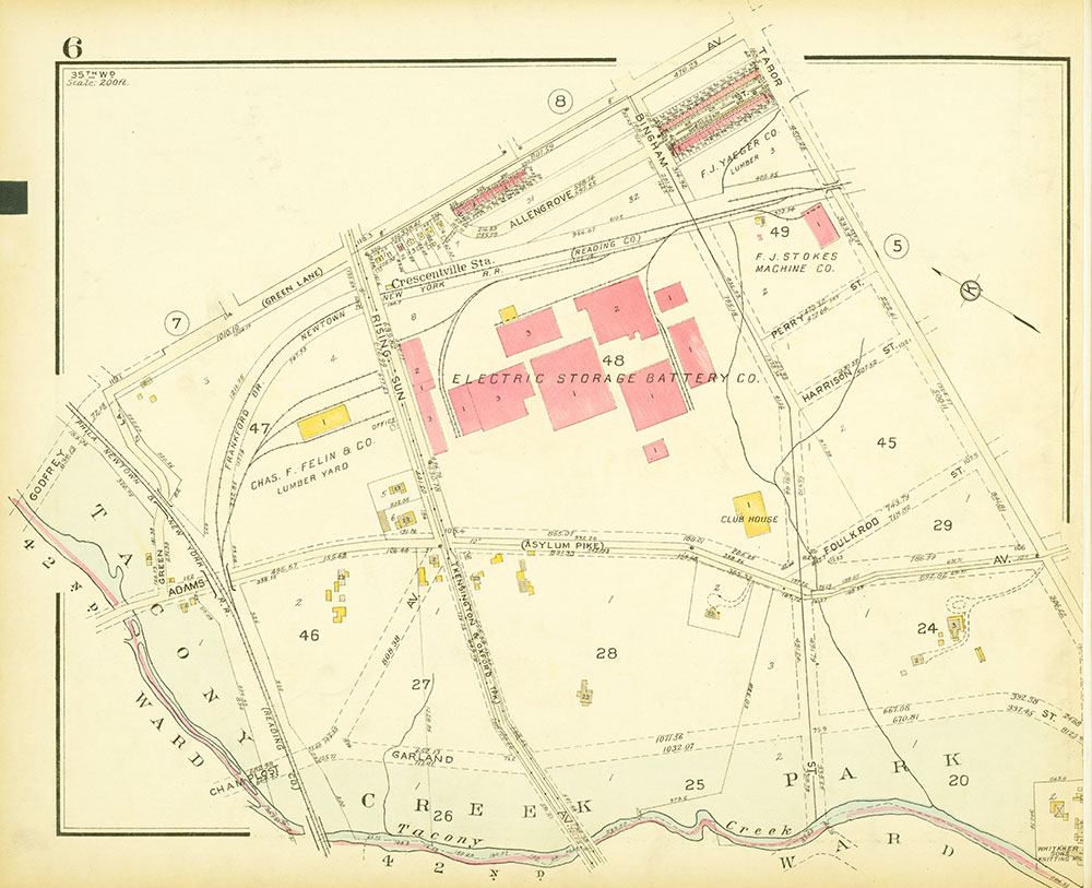 Atlas of the 35th Ward, Philadelphia, Plate 6