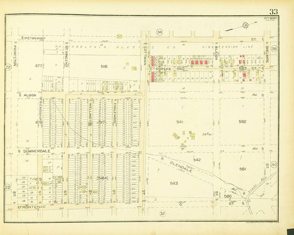 Atlas of the 35th Ward, Philadelphia, Plate 33