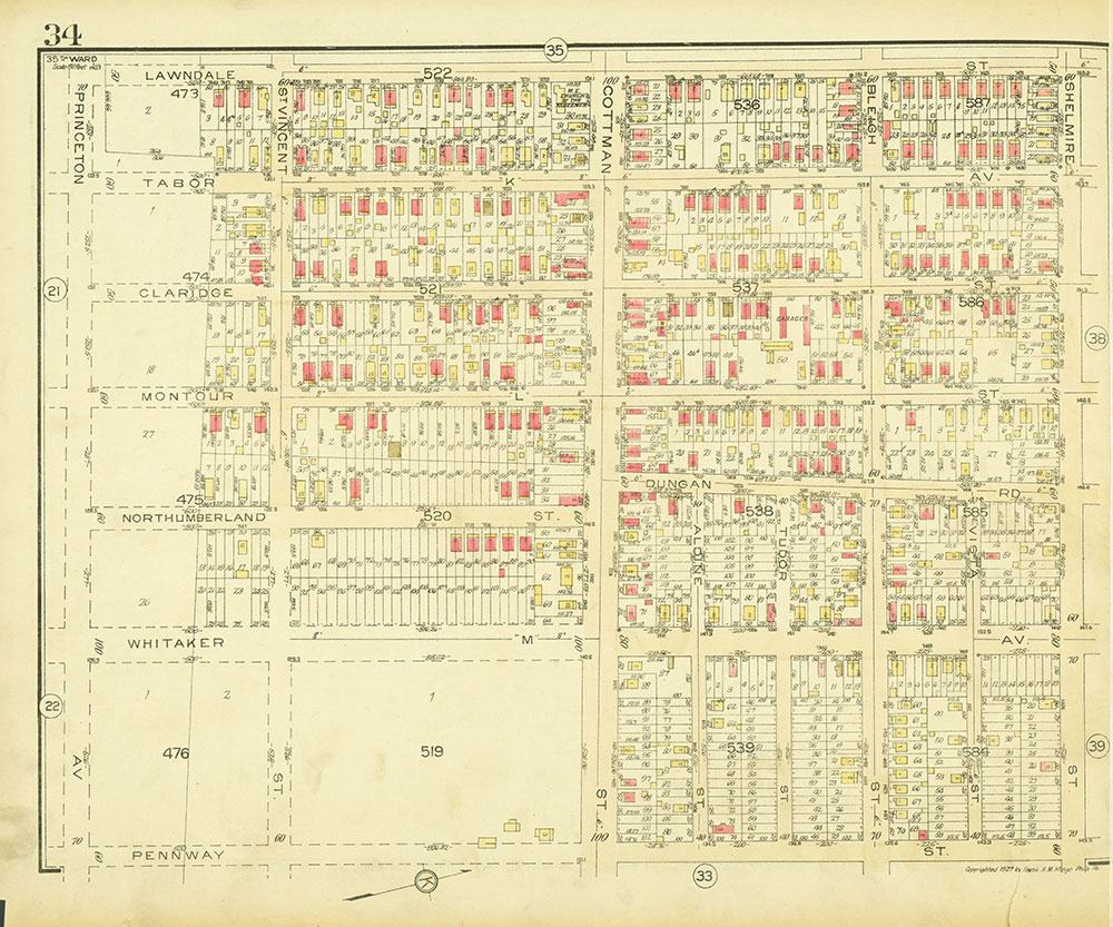 Atlas of the 35th Ward, Philadelphia, Plate 34
