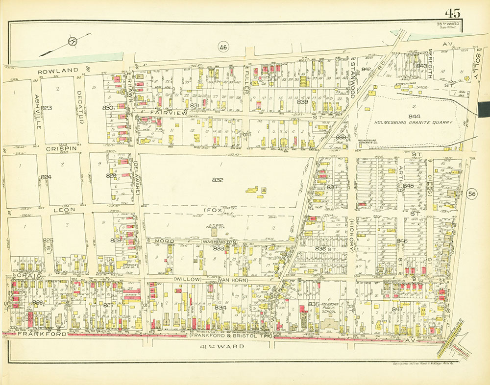 Atlas of the 35th Ward, Philadelphia, Plate 45