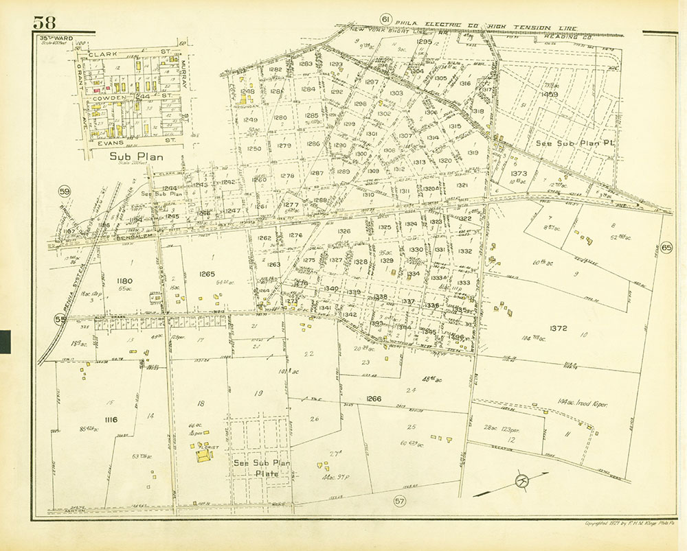 Atlas of the 35th Ward, Philadelphia, Plate 58
