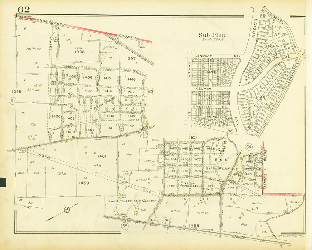 Atlas of the 35th Ward, Philadelphia, Plate 62
