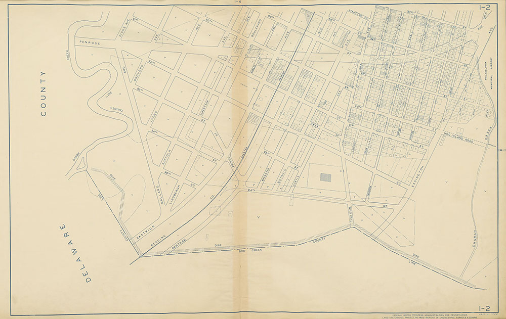 Philadelphia Land Use Map, 1942, Plate 1-2