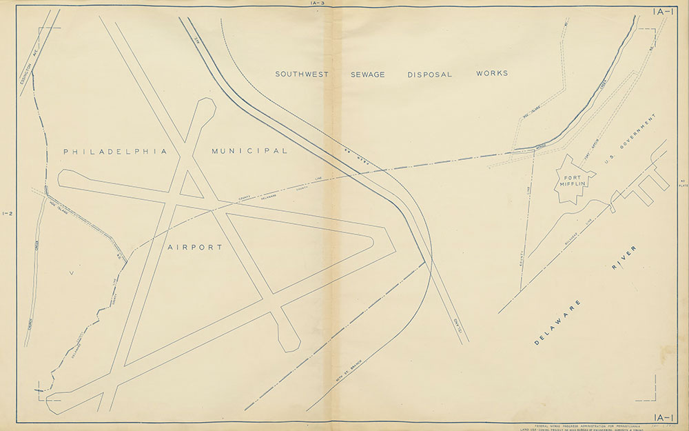 Philadelphia Land Use Map, 1942, Plate 1A-1