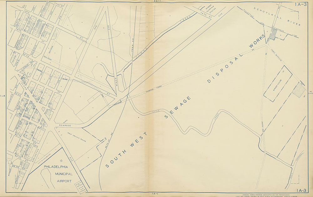 Philadelphia Land Use Map, 1942, Plate 1A-3