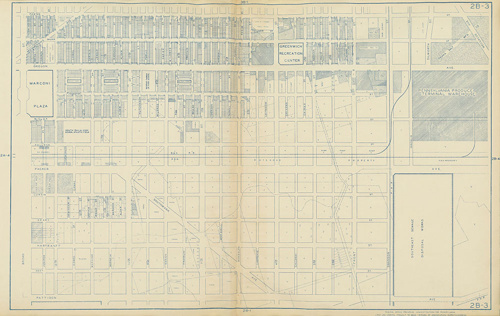 Philadelphia Land Use Map, 1942, Plate 2B-3