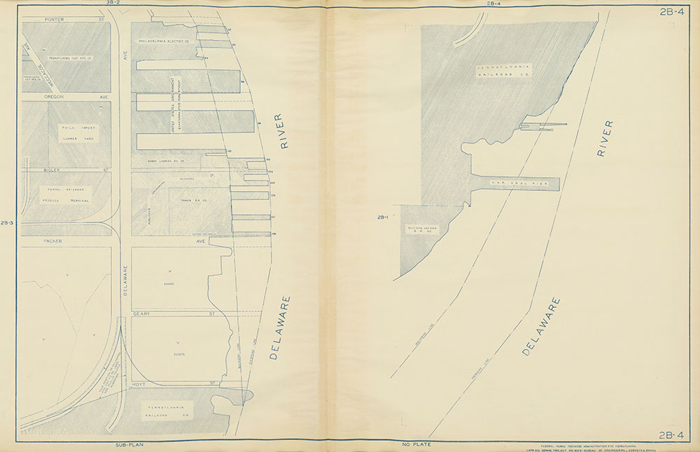 Philadelphia Land Use Map, 1942, Plate 2B-4