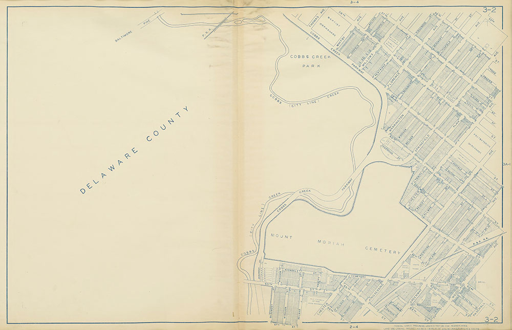 Philadelphia Land Use Map, 1942, Plate 3-2