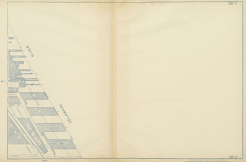 Philadelphia Land Use Map, 1942, Plate 3B-2