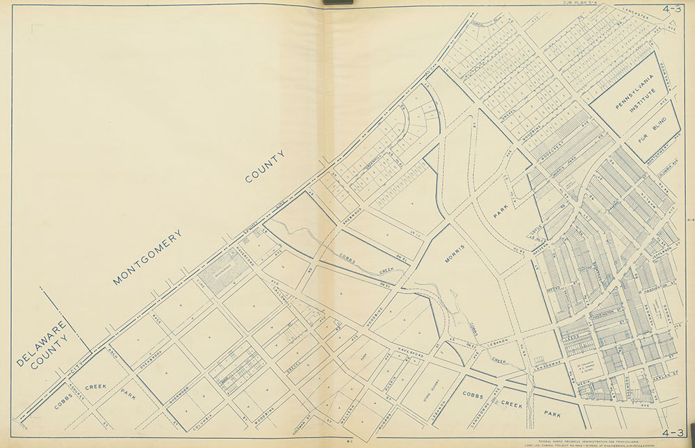 Philadelphia Land Use Map, 1942, Plate 4-3