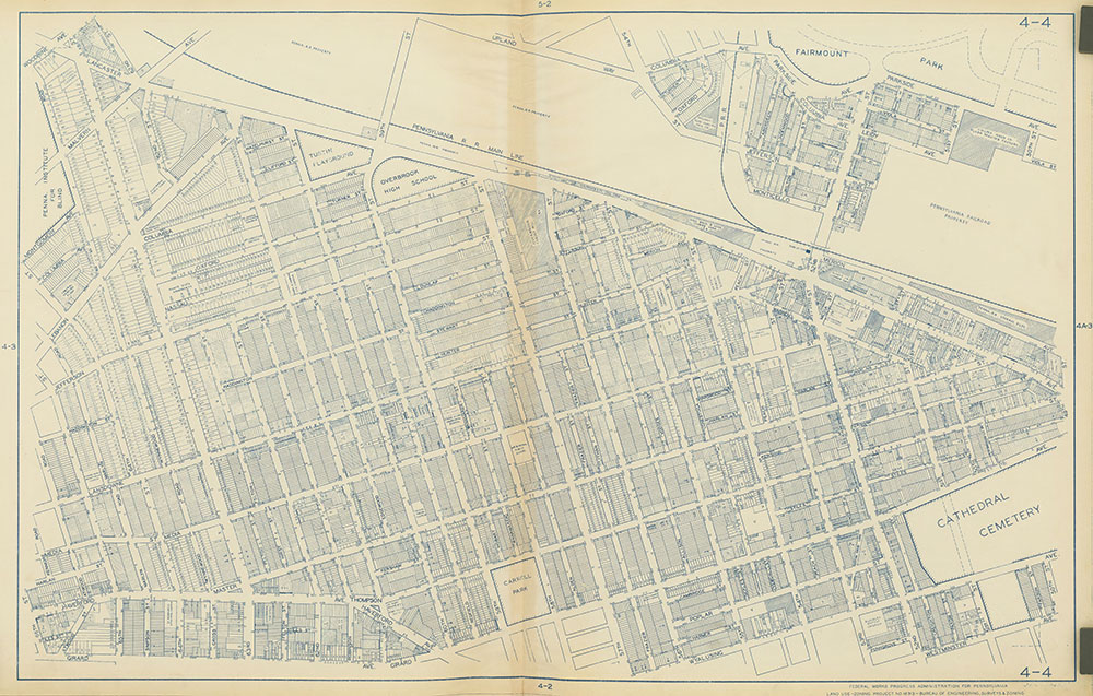Philadelphia Land Use Map, 1942, Plate 4-4
