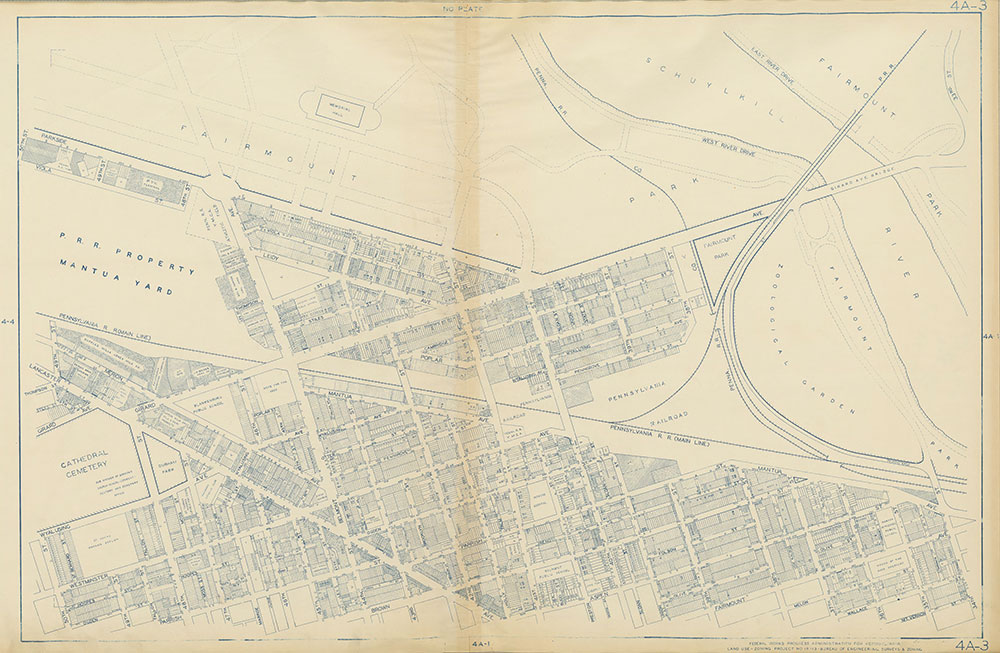 Philadelphia Land Use Map, 1942, Plate 4A-3