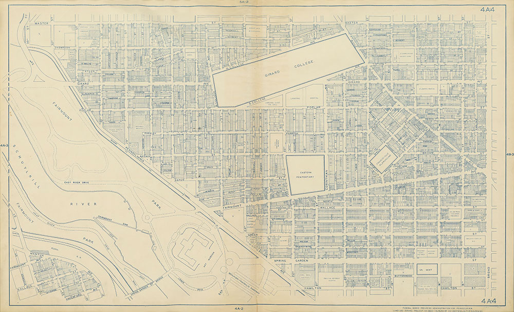 Philadelphia Land Use Map, 1942, Plate 4A-4
