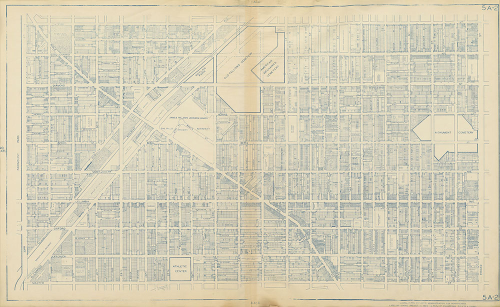 Philadelphia Land Use Map, 1942, Plate 5A-2