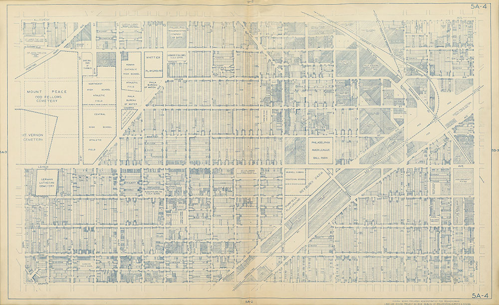 Philadelphia Land Use Map, 1942, Plate 5A-4