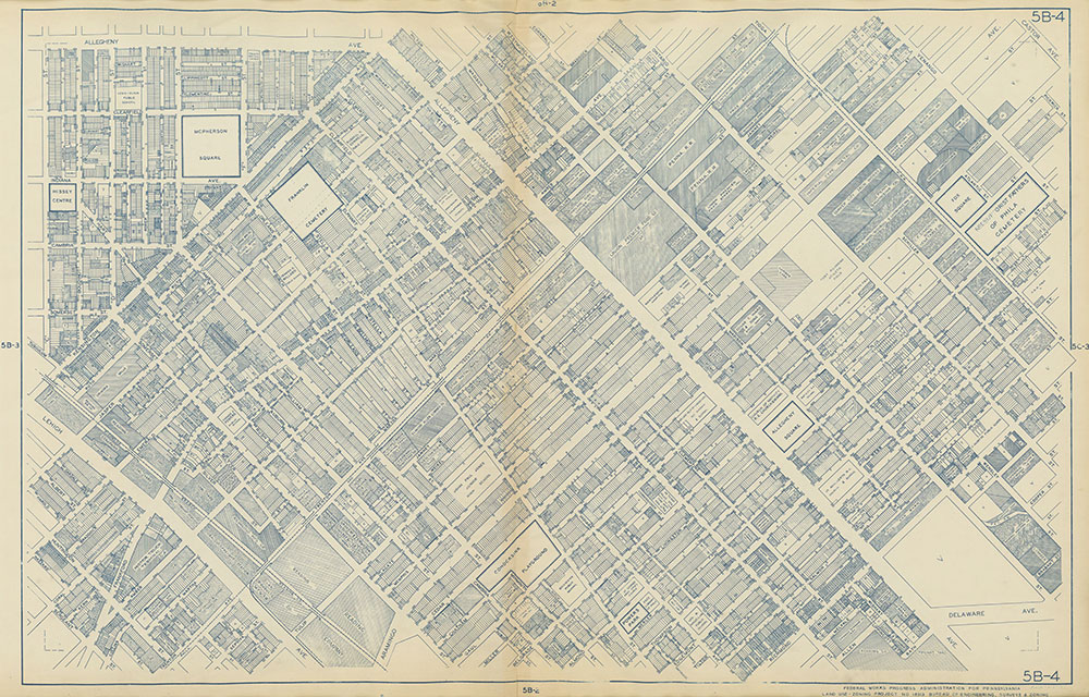 Philadelphia Land Use Map, 1942, Plate 5B-4