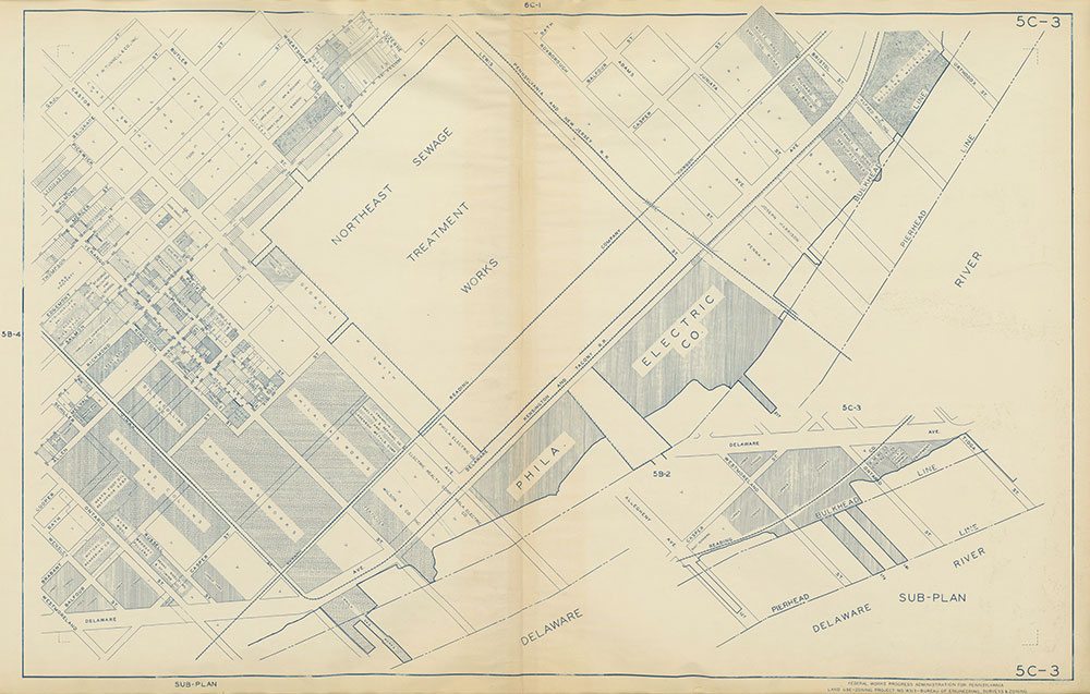 Philadelphia Land Use Map, 1942, Plate 5C-3