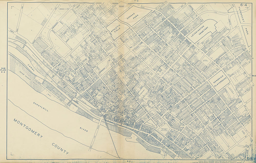 Philadelphia Land Use Map, 1942, Plate 6-4