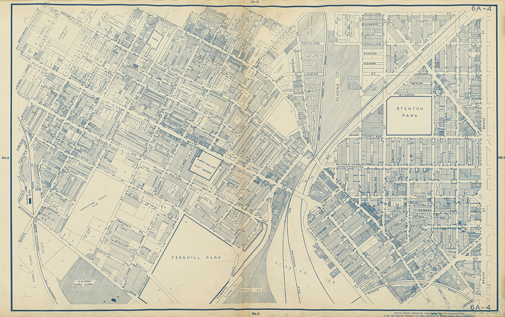 Philadelphia Land Use Map, 1942, Plate 6A-4