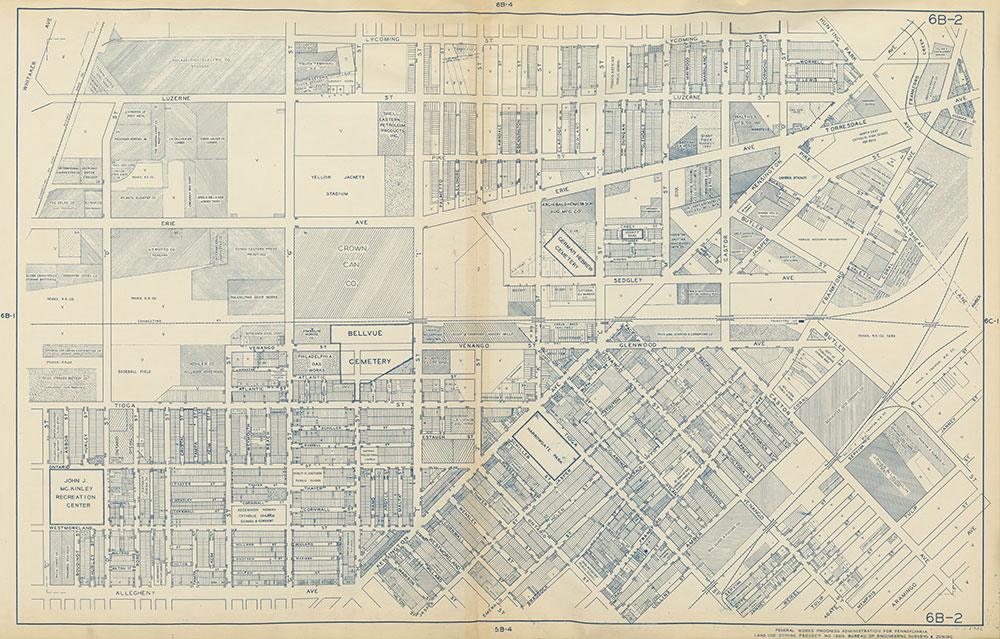 Philadelphia Land Use Map, 1942, Plate 6B-2