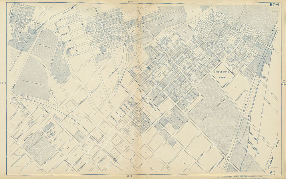 Philadelphia Land Use Map, 1942, Plate 6C-1