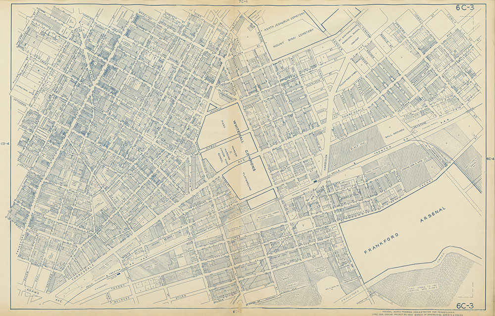 Philadelphia Land Use Map, 1942, Plate 6C-3