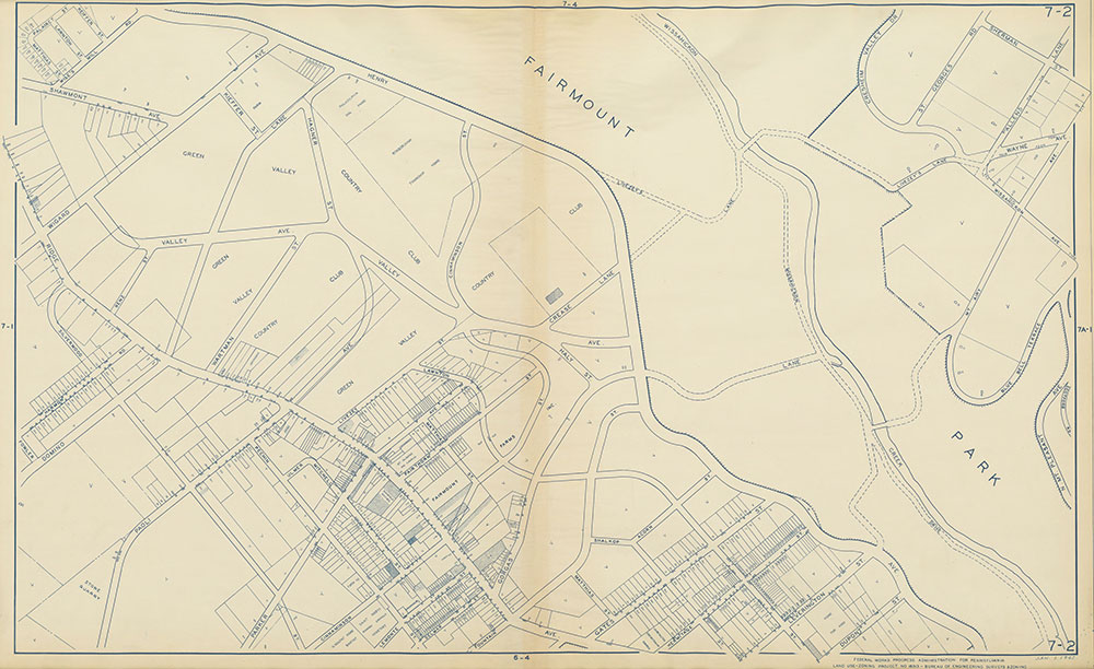 Philadelphia Land Use Map, 1942, Plate 7-2