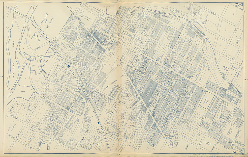 Philadelphia Land Use Map, 1942, Plate 7A-3