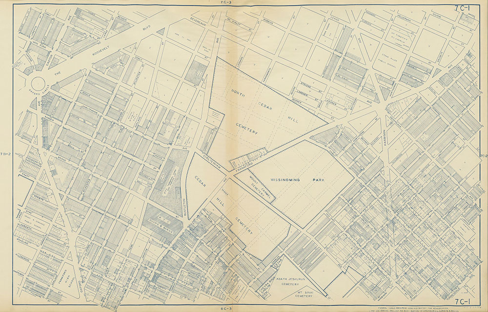 Philadelphia Land Use Map, 1942, Plate 7C-1